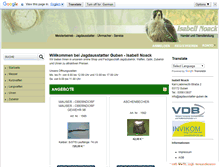 Tablet Screenshot of jagdausstatterguben.de